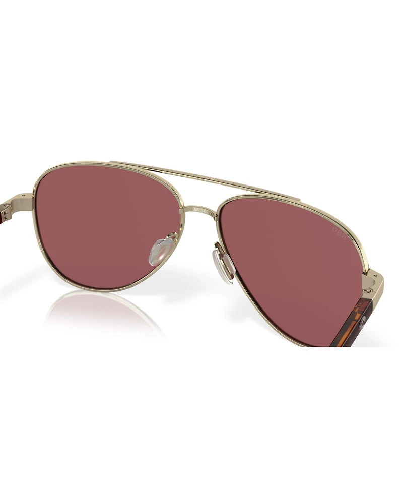 Costa Del Mar Unisex Peli Polarized Pilot Sunglasses, 6S4002