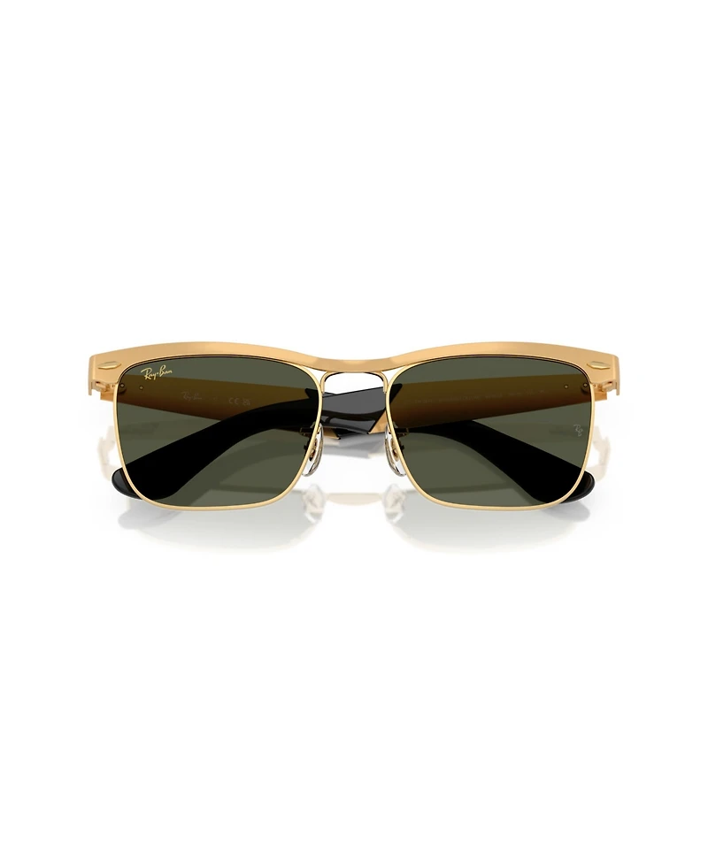 Ray-Ban Unisex Wayfarer Deluxe Square Sunglasses, RB3875