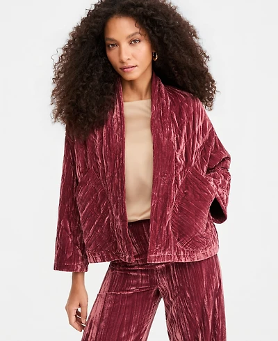 Emme Marella Emmeccesso Quilted Velvet Jacket
