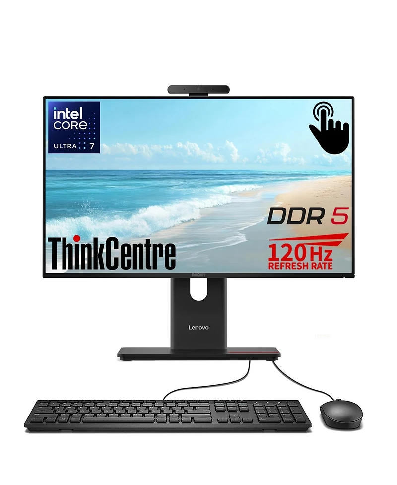 Lenovo ThinkCentre M70a 23.8" All-in-One Intel Core Ultra 7 16GB Ram Intel Graphics 512GB Ssd Storage Windows 11 Pro 120Hz