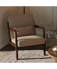 gaomon Modern Corduroy Accent Chair, Ergonomic Lounge Armchair for Living Room, Bedroom, Office