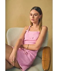 endless rose Women's Bow Embellished Mini Dress