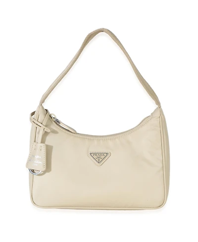 Pre-Owned Prada Beige Re-Nylon Re-Edition 2000 Mini Bag