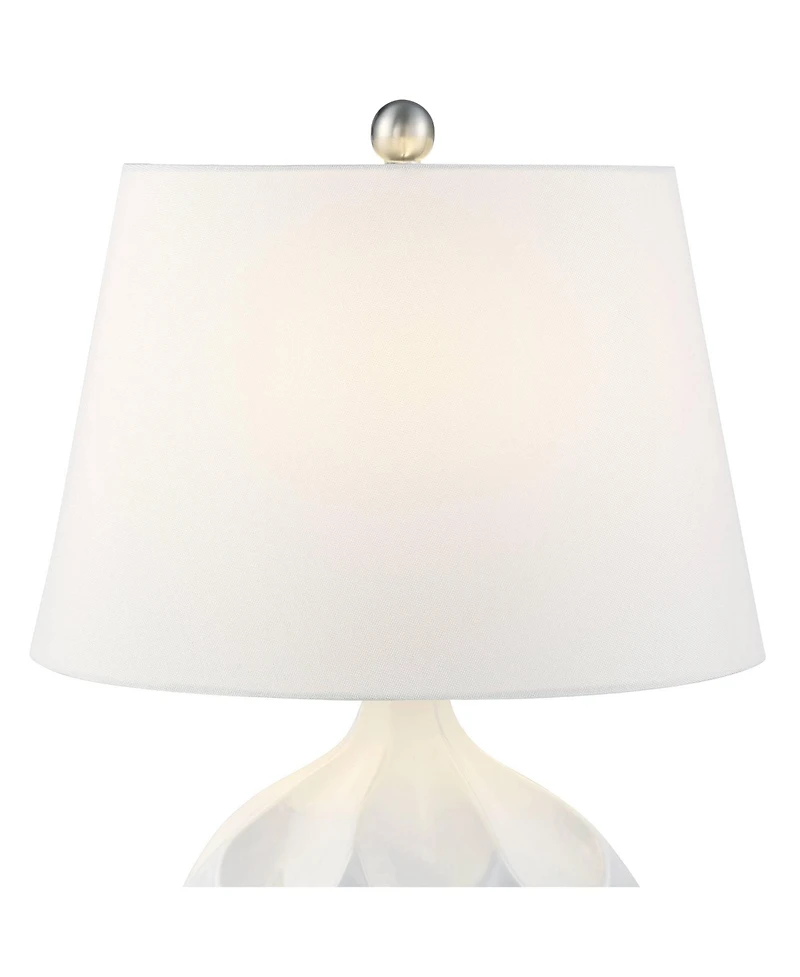 360 Lighting Dobbs 22 1/2" High Small Mid Century Modern Accent Table Lamps Set of 2 Ceramic Living Room Bedroom Nightstand