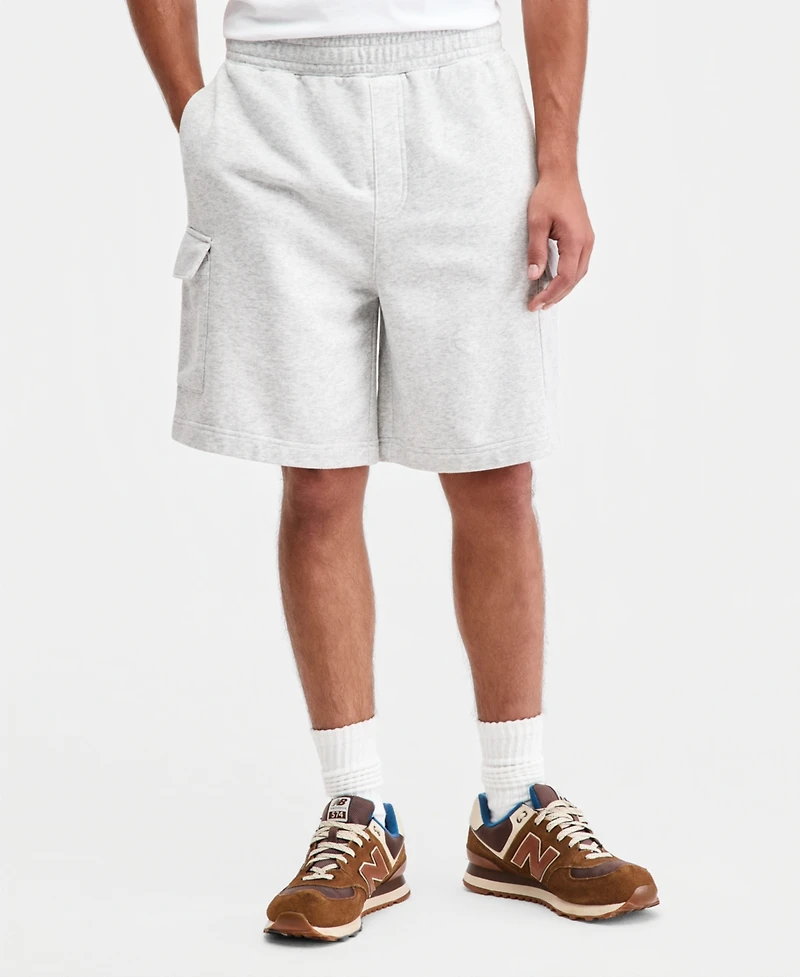 Sun + Stone Men's Heathered Utility Terry Shorts, Macy's Exclusive