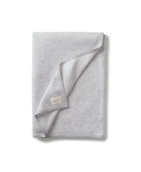 Hope & Henry Baby Girls Raglan Knit Romper and Jacquard Blanket Gift Set