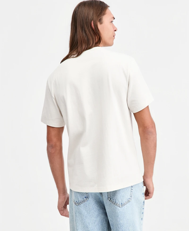Sun + Stone Men's Pocket Medallion Embroidered T-Shirt, Macy's Exclusive