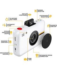 Kodak Step Digital Instant Camera Starter Bundle with Photo Paper, Case, Photo Album, Markers and More