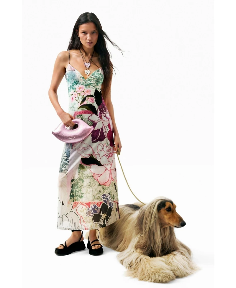Desigual Women's Printed strappy dress