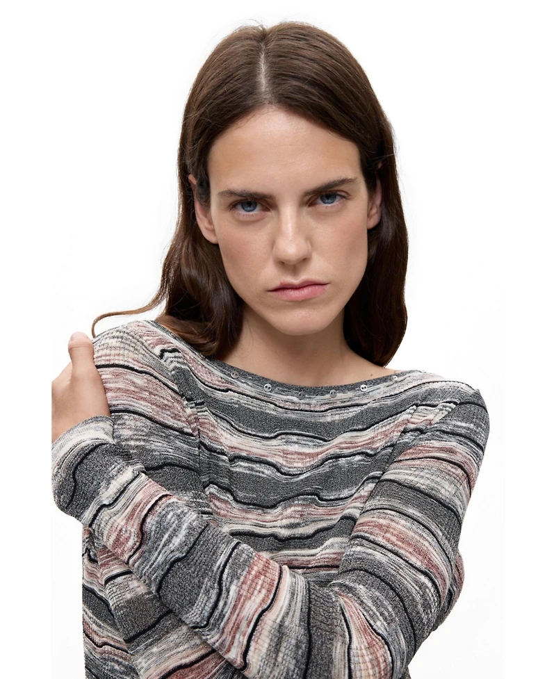 Desigual Women's Fine striped sweater