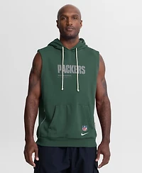 Nike Men's Green Bay Packers Sideline Standard Issue Dri-fit Sleeveless Hoodie