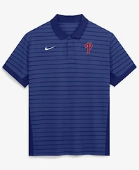 Nike Men's Royal Philadelphia Phillies Authentic Collection Striped Victory Dri-fit Polo Shirt