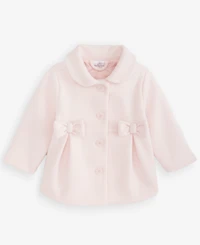 First Impressions Baby Girls Pleated Bow Peacoat, Macy's Exclusive