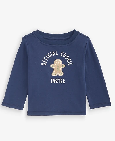 First Impressions Baby Boys' 3M-24M Mix & Match Long-Sleeve Cookie Taster T-Shirt, Macy's Exclusive