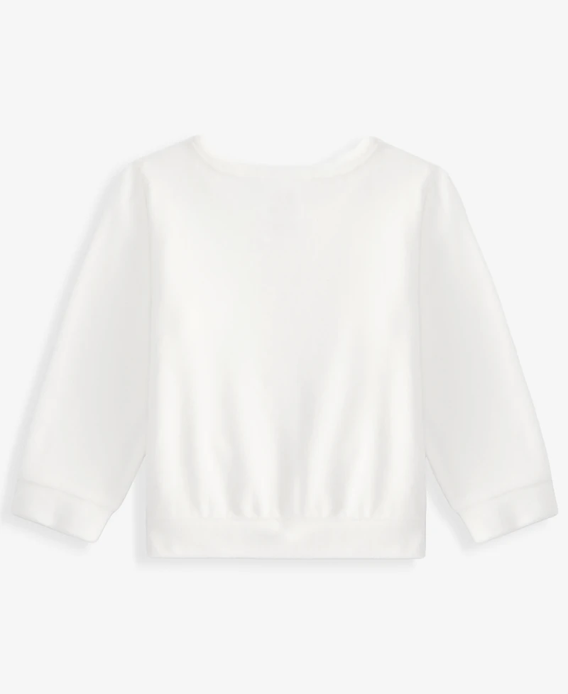 First Impressions Baby Girls' 3M-24M Mix & Match Long-Sleeve Flower Velour Top, Macy's Exclusive