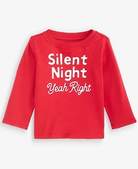 First Impressions Baby Boys' 3M-24M Mix & Match Long-Sleeve Silent Night T-Shirt, Macy's Exclusive