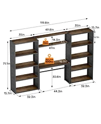 Heavy-Duty Garage Storage and Workstation System with Side Pegboards