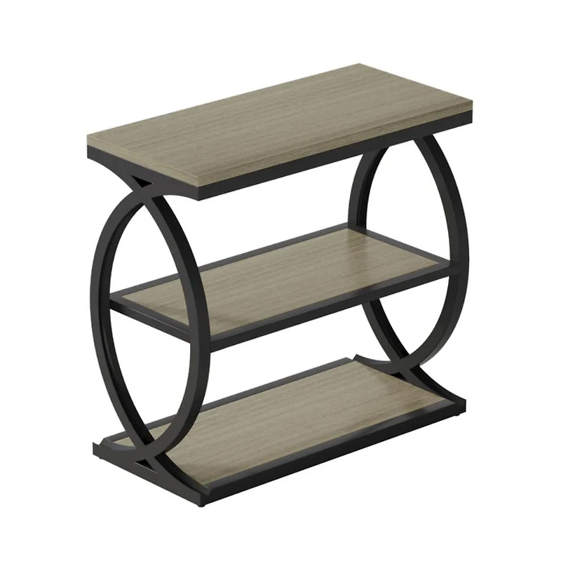 Slickblue 3-Tier Narrow Side Table with Storage for Living Room