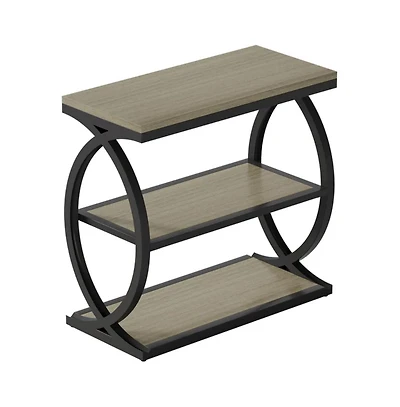 Slickblue 3-Tier Narrow Side Table with Storage for Living Room