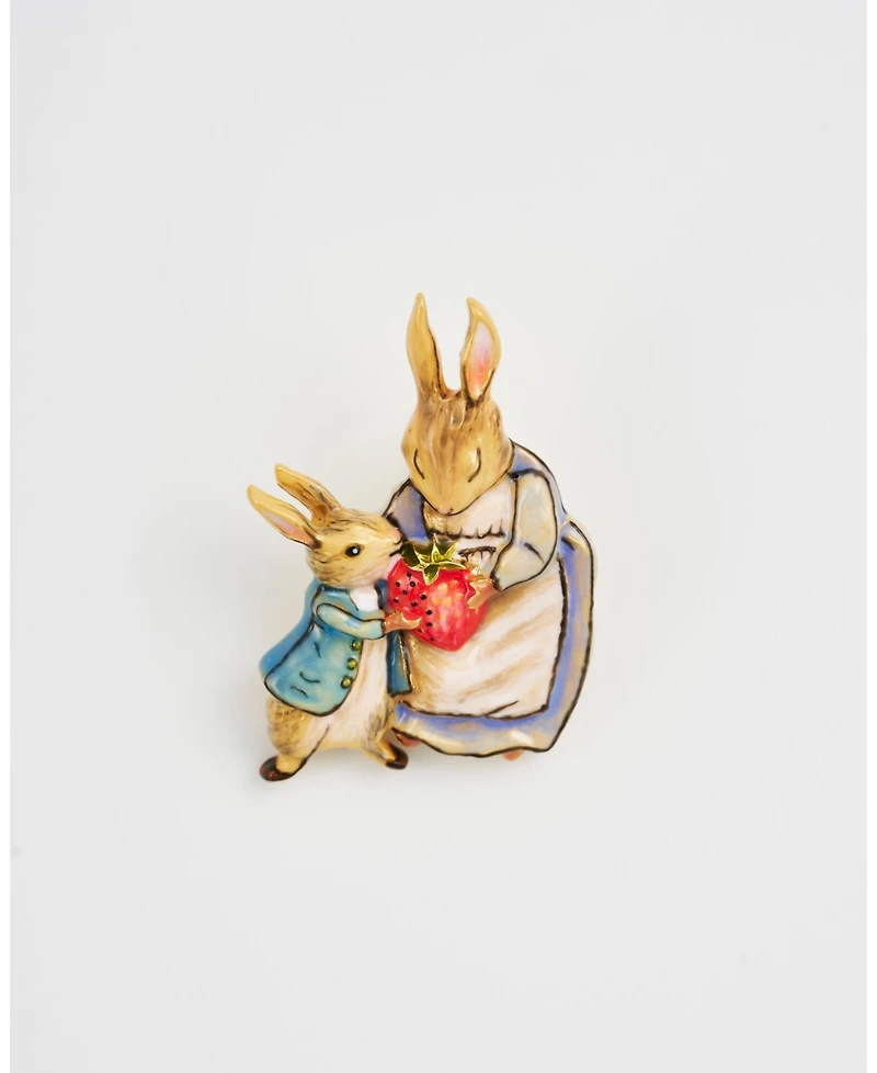 Fable England Peter Rabbit Mrs Rabbit Brooch