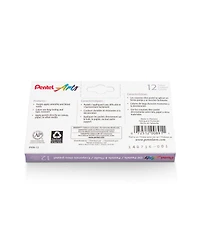 Pentel Oil Pastels Box Set with 12 Count Sets Pack of 12