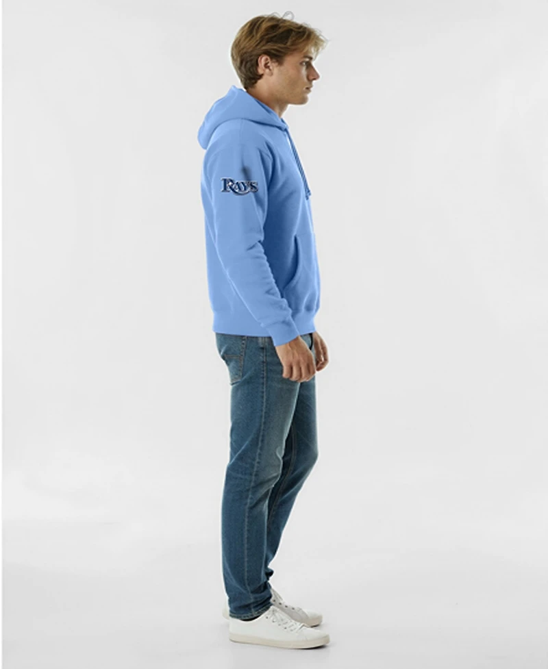 Champion Men's Light Blue Tampa Bay Rays Reverse Weave Chenille Hoodie