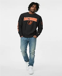 Champion Men's Black Baltimore Orioles Reverse Weave Chenille Sweatshirt