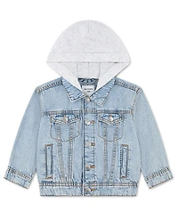 abercrombie kids Toddler Boys' 2T-5T Hooded Denim Jacket