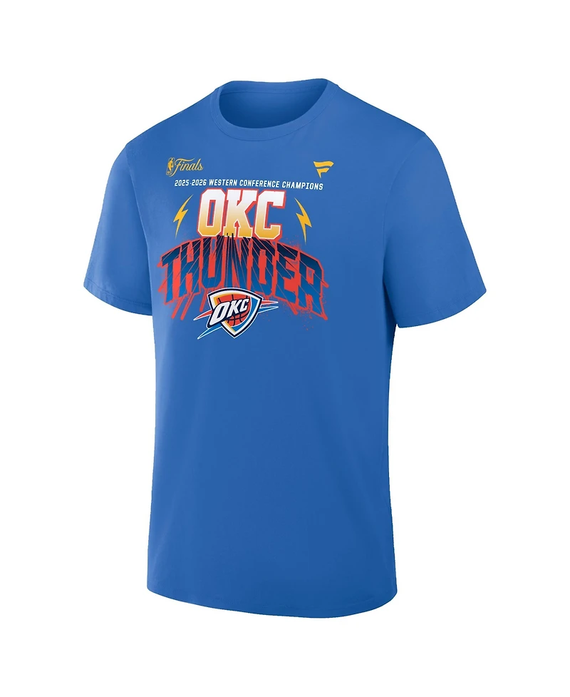 Fanatics Men's Blue Oklahoma City Thunder 2026 Western Conference Champions Hometown T-Shirt