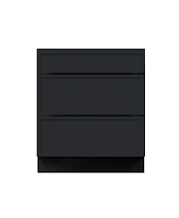 Boyel Living 30 Inch Wide 3-Drawers Base Cabinets, Ready to Assemble Kitchen Cabinet with Solid Wood Frame, Soft-Close Slides and Hinges