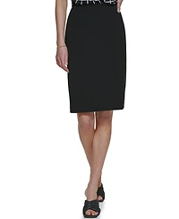 Calvin Klein Women's Scuba Crepe Pencil Skirt, Regular & Petite