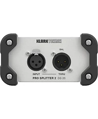 Klark Teknik Pro Splitter 2 Ds 20 Passive 1-In/2-Out Signal Splitter with Midas Transformer and Extended Dynamic Range