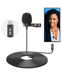 Movo uLav - Wired Omnidirectional Usb-c Lavalier Clip On Microphone