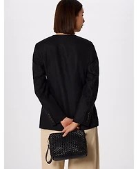 Whistles Women's Collarless Linen Blazer