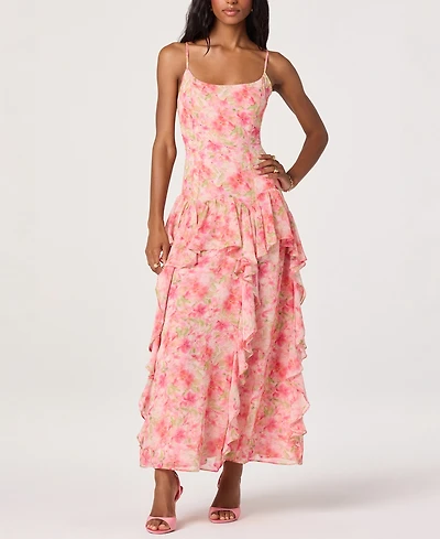 Astr the Label Women's Livia Scoop Neck Sleeveless Maxi Dress