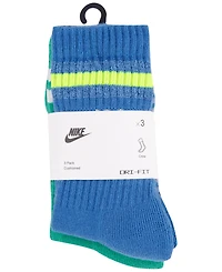 Nike Boys' 4-7 Goal Mode Crew Socks, 3-Pack