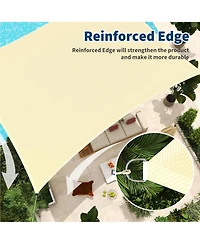 gaomon 10 x 13 Feet Rectangle Sun Shade Sail, Waterproof Uv Block Canopy for Patio, Deck, Pool and Backyard
