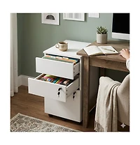 Slickblue Locking 3 Drawer File Cabinet Pedestal for Office Desk