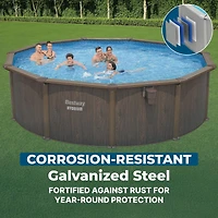 Bestway Hydrium 16 x 52" Steel Wall Round Above Ground Swimming Pool Set