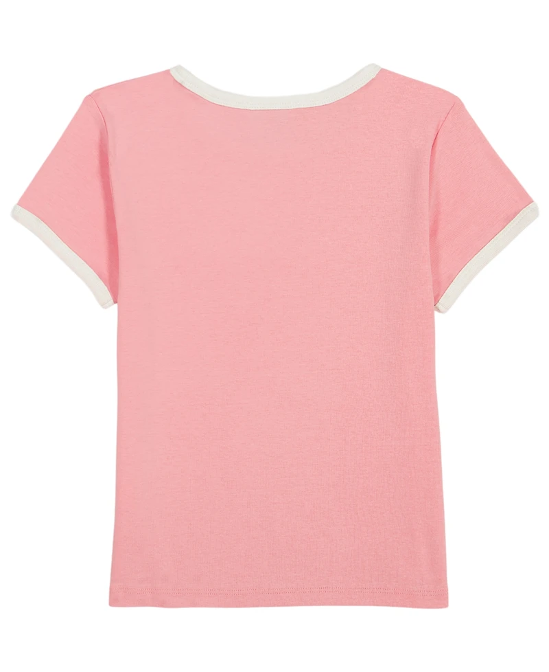 Calvin Klein Girls' 7-16 Logo Short-Sleeve T-Shirt