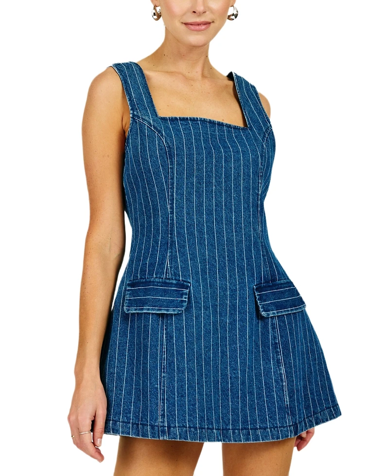 Line & Dot Women's Monah Square Neck Mini Dress