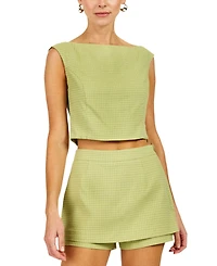 Line & Dot Women's Shea Boat Neck Sleeveless Top