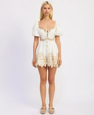 En Saison Women's Anna Sweetheart Neck Mini Dress