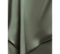 Xscape Plus Crewneck Satin Overlay Ball Gown