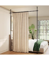sumyeg Room Divider Curtain Rod with Adjustable Floor to Ceiling Tension Rod No Drilling Required