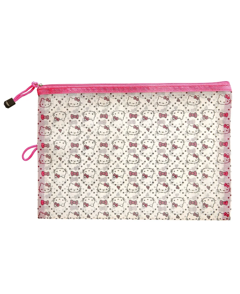 Hello Kitty Sanrio Quilt Pattern 3 Pack Travel Pouch Set