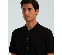 Perry Ellis Men's Cotton Wavy Stripe Sweater