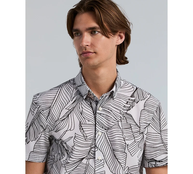 Perry Ellis Men's Slim-Fit Botanical Print Shirt