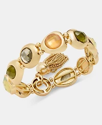 Anne Klein Stone Pebble Stretch Bracelet