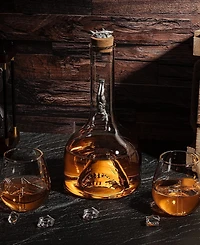 The Wine Savant Shark 34 oz. Whiskey Decanter Set